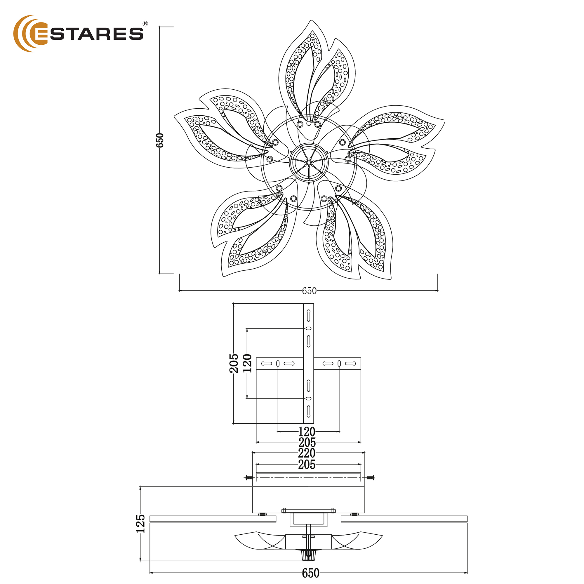 FAN ASTRA ICE 70W+19W 5F-IRC-WHITECLEARCLEAR Озон 8