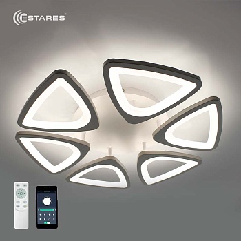 Управляемая светодиодная люстра ROOM 120W 6TR-APP-520x70-WHITE/WHITE-220-IP20