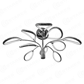 Светодиодная люстра неуправляемая MAGNOLIA CHROME 60W R-730-NW-CHROME/OPAL-220-IP20/4000K