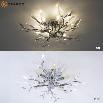 VIOLA 6xE14-600х150-CHROMECRYSTAL Озон 2