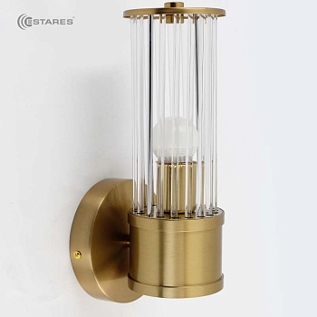 Cветильник, бра CLASSIC 1xE27 R-280x125x120-BRONZE/CLEAR-220-IP20