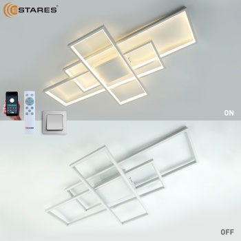 Управляемая светодиодная люстра SVEN 120W 3S-APP-900x500x80-WHITE WHITE-220-IP20