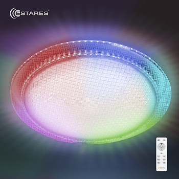 Управляемый светодиодный светильник ESTERA 60W RGB R-465-WHITE-220V-IP20