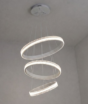 Управляемая светодиодная люстра DOROTEA 80W 3R-APP-500x1100-WHITE/CLEAR-220-IP20