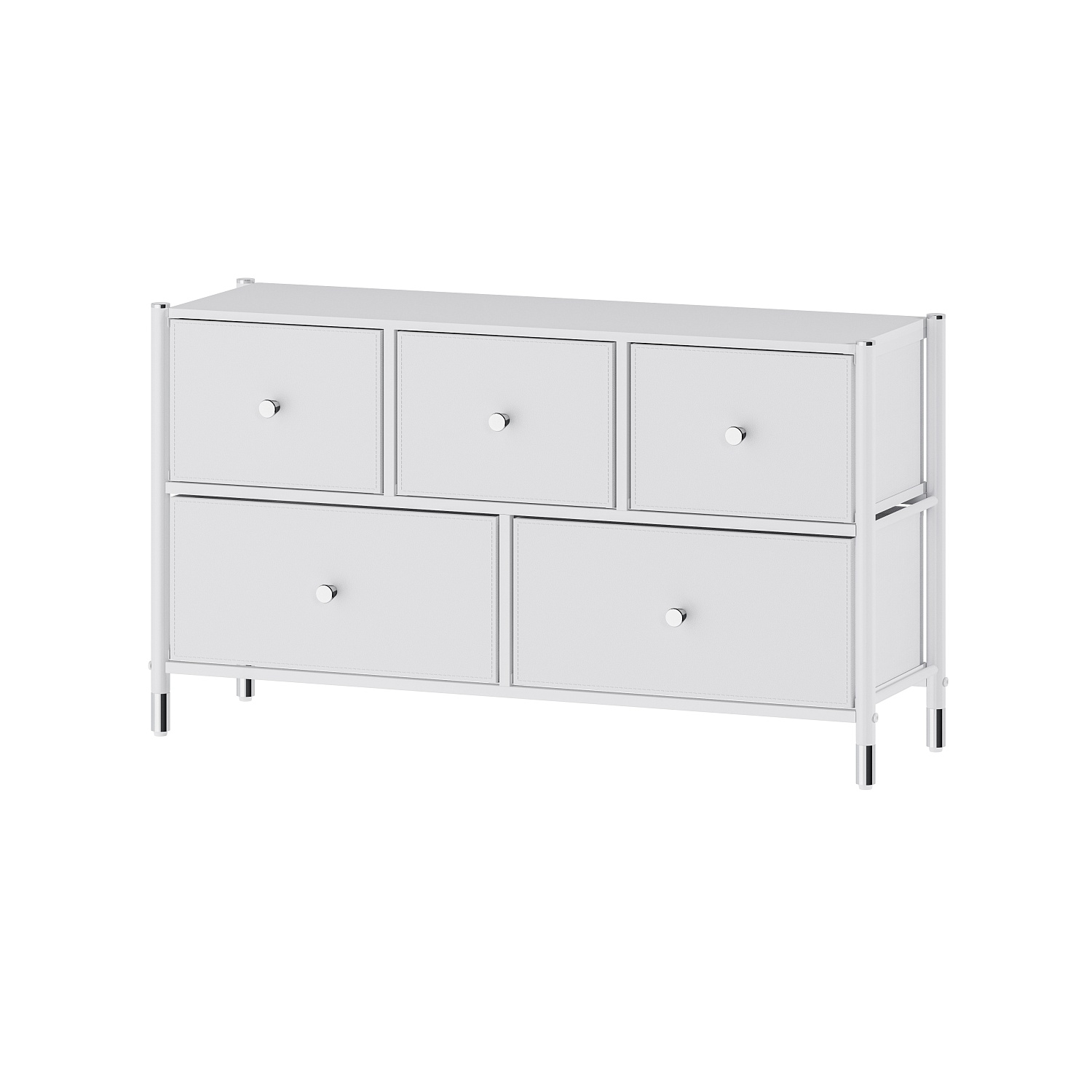 COMMOD classic 2F-5D-WHITE SILVER-100x30x59 комод тв