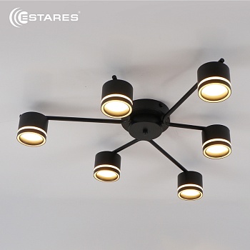 Люстра GELA 6xGX53 R-750x130-BLACK/WHITE-IP20