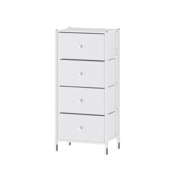 COMMOD classic 4F-4D-WHITE/SILVER-46x30x99 комод-пенал