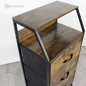 COMMOD WOOD-I 3F-3D-BROWN-440X290X860 комод макси