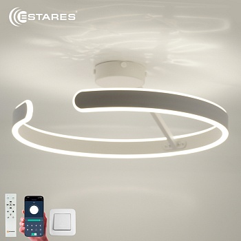 Управляемая светодиодная люстра MADERA 80W R-APP-500x170-WHITE/WHITE-220-IP20