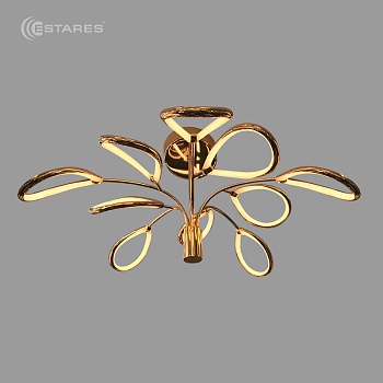 Светодиодная люстра неуправляемая MAGNOLIA GOLD 60W R-730-NW-GOLD/OPAL-220-IP20/4000K