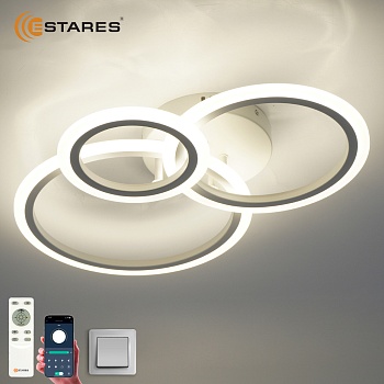 Управляемая светодиодная люстра TRIO 70W 3R APP-510x380x107-WHITE/WHITE-220-IP20