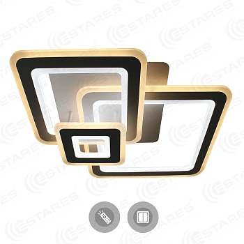 Управляемый светодиодный светильник TRIPLEX SQUARE 124W S-600/600-WHITE/WHITE-220-IP44/2019