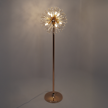 Cветильник,тoршeр MIMOSA 8xG9-350/270х1350-GOLD/CRYSTAL-220-IP20