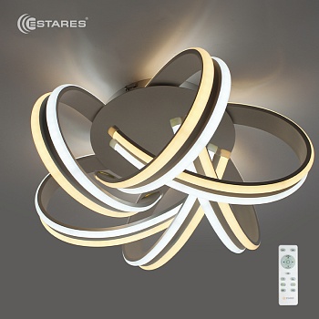 2020_Управляемый светодиодный светильник VOLNA DOUBLE 170W 6С-520х220-WHITE/OPAL-220-IP20