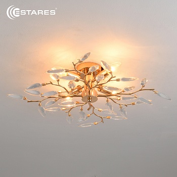 Люстра VIOLA 4xE14-600х150-GOLD/CRYSTAL-220-IP20