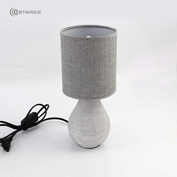 Настольная лампа BETA 1xE14 R-100x120x275-GRAY/GRAY-220-IP20