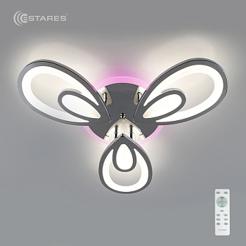 Управляемый светодиодный светильник ELLIPS RGB 60W R-580/80-RC-CHROME/WHITE-220-IP20