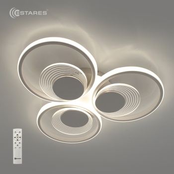 Управляемая светодиодная люстра ADARA six 90W 6R-RC-500x460x70-WHITE/WHITE-220-IP20