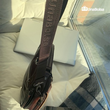 Сумка мужская из натуральной кожи UB-B219-195x235х90-brown brown-молния молния