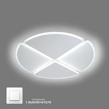 Управляемая LED люстра HP-LM 60W 4R-ON/OFF- 470x62-WHITE/WHITE-220-IP20