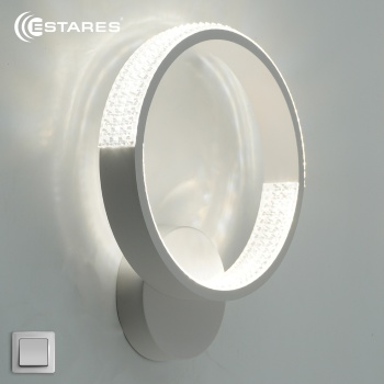 Управляемый светодиодный светильник, бра MISS 20W R-ON OFF-300x250-WHITE CLEAR-220-IP20