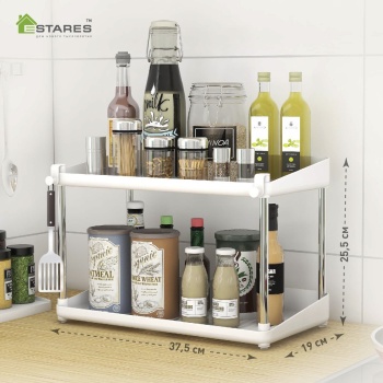 Органайзер MODO 2F+1F-375x190x255-WHITE CHROME