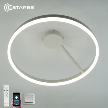 Управляемая светодиодная люстра MILAGRA 48W R-APP-500x170-WHITE/WHITE-220-IP20