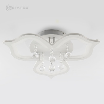 Светодиодная люстра СRYSTALwhite 02 35W R-4000K-500x160-white white-220-IP20