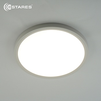 Cветодиодный светильник ROUND 28W R-300x25-WHITE/WHITE-220-IP44, 4000K