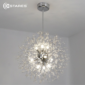 Люстра NOVELLA H 9XG9 R-500X1500-CHROME/CRYSTAL-220-IP20