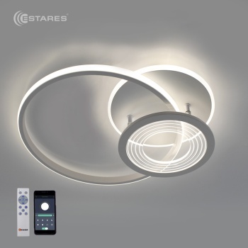 Управляемая светодиодная люстра ADARA 70W 3R-APP-480x80-WHITE WHITE CLEAR-220-IP20