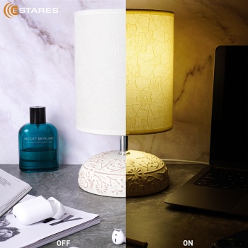 Настольная лампа GAMMA 1xE14 R-150x150x265-CREAMWHITE-220-IP20