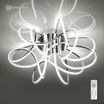 2020_Управляемый светодиодный светильник LIANA MUSE 80W R-525-CHROME/OPAL-220-IP20