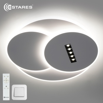 Управляемый светодиодный светильник STERREN 95W 3R 5DL-RC-495x55-WHITE/BLACK/WHITE-220-IP20