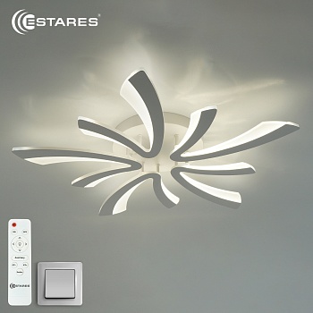 Управляемая светодиодная люстра  ALESSIA 100W 5V-IRC-600x600x70-WHITE/WHITE-220-IP20