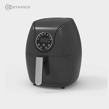 Аэрогриль EASYCOOK 1500W-DC-220V-5L-280x366x343-black/chrome