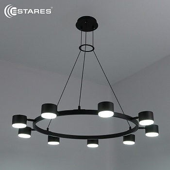 Люстра LAMPADA 9xGX53-870x800-BLACK-220-IP20