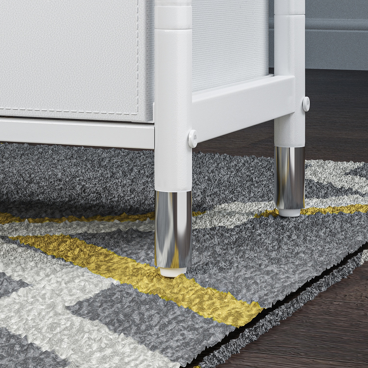 COMMOD classic 4F-4D-WHITE SILVER-46x30x99 комод-пенал