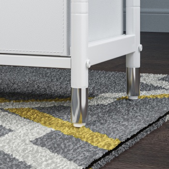 COMMOD classic 5F-5D-WHITE SILVER-46x30x120 комод-пенал плюс