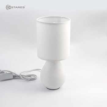 Настольная лампа BETA 1xE14 R-100x120x275-WHITE/WHITE-220-IP20