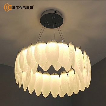 Управляемая светодиодная люстра LAVATERA 100W R-ON/OFF(IRC)-500x1190-CHROME/WHITE-220-IP20