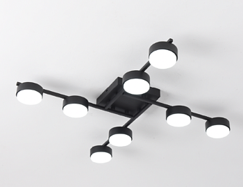 Люстра GUSTA top 8xGX53 R-700x700x80-BLACK-IP20