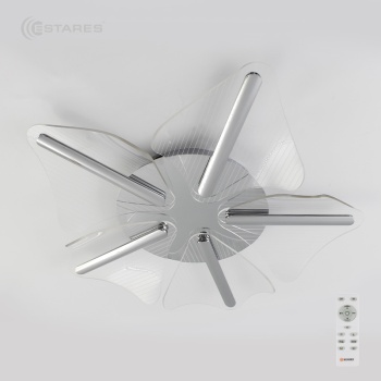 Управляемая светодиодная люстра LORELEA 60W R-RC-600x107-CHROME CLEAR-220-IP20