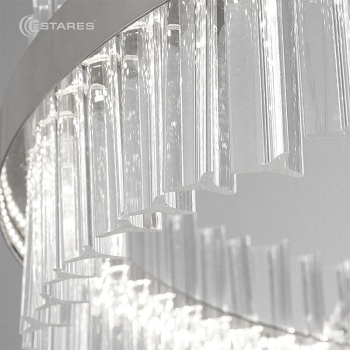 Управляемая светодиодная люстра SOFIA 100W R-APP-500x1000-CHROME CLEAR-220-IP20