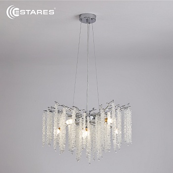 Люстра ROXANA 65 E14х8 R-600x1200-CHROME/CRYSTAL-220-IP20