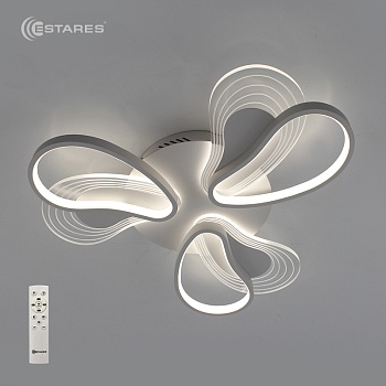 Управляемая светодиодная люстра LOLA 80W 6F-RC-490X65-WHITE/WHITE-220-IP20